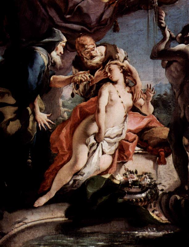 Giovanni Battista Tiepolo Susanna und die beiden Alten France oil painting art
